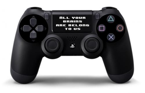 Black Playstation controller