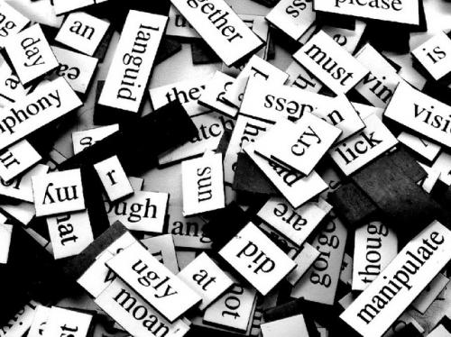Photo of pile of word magnets