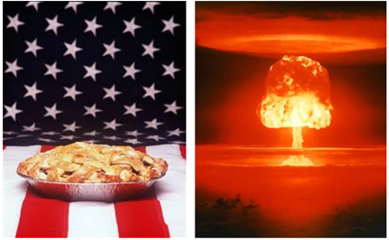 Apple pie and a mushroom cloud