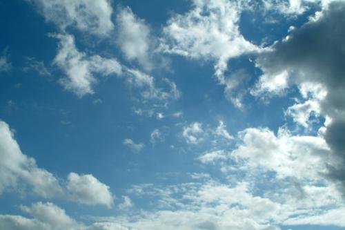 Blue sky with clouds