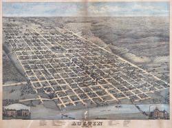 Map of Austin, Texas Old illustrated map of Austin, Texas